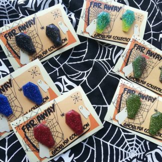 Glitter Mini Coffin Earrings