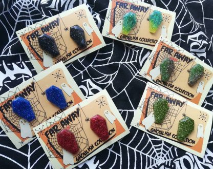 Glitter Mini Coffin Earrings