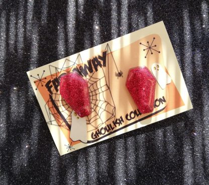 Glitter Mini Coffin Earrings - Image 5
