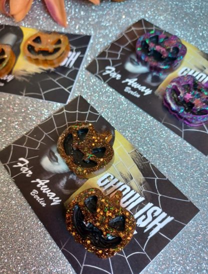 * HALLOWEEN SPECIAL * Jack O’Lantern Earrings - Image 3