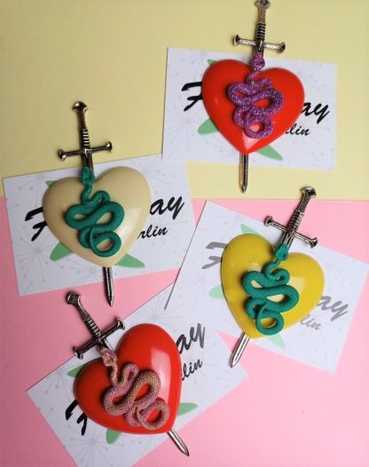 Theda Snake Brooch
