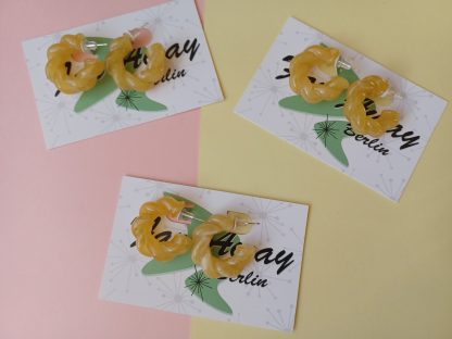 Sunny Twirl Hoops Earrings