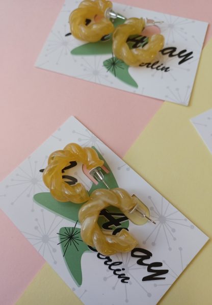 Sunny Twirl Hoops Earrings - Image 2
