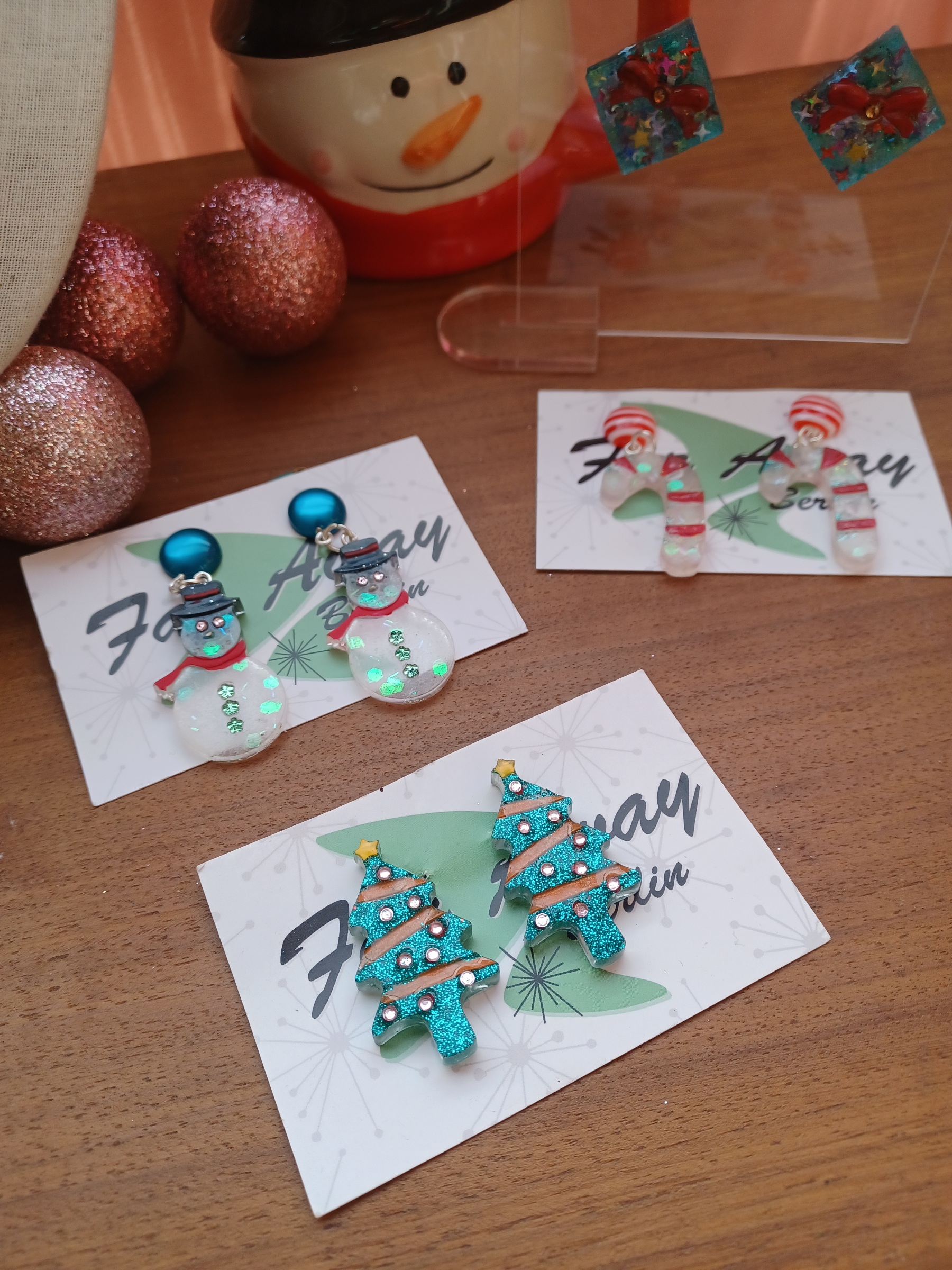 * XMAS SPECIAL * Jolly Holiday Pines Earrings - Image 2