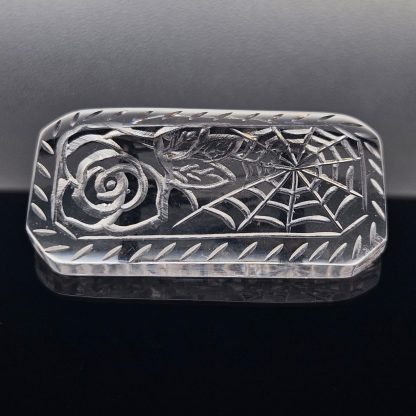 NEW Lucite Brooch Web of Roses - Image 3