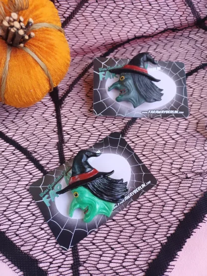 * HALLOWEEN SPECIAL * Mystic Coven Witch Brooch - Image 6