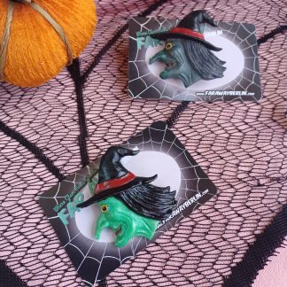 * HALLOWEEN SPECIAL * Mystic Coven Witch Brooch