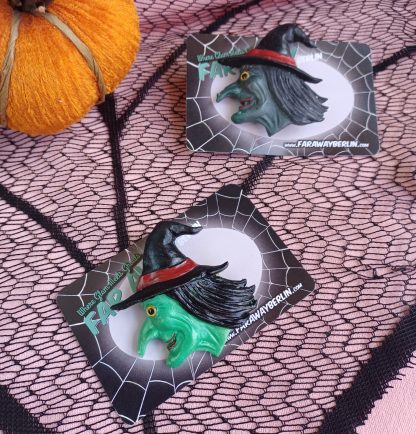 * HALLOWEEN SPECIAL * Mystic Coven Witch Brooch