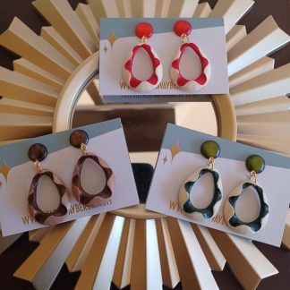 Cristina Capri Oval Hoops Earrings